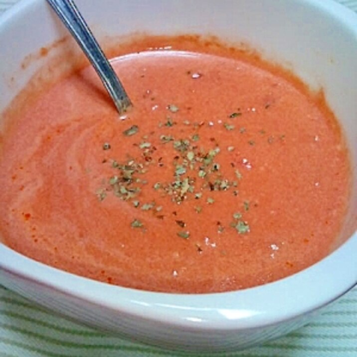 レンジで簡単！トマトクリームスープ